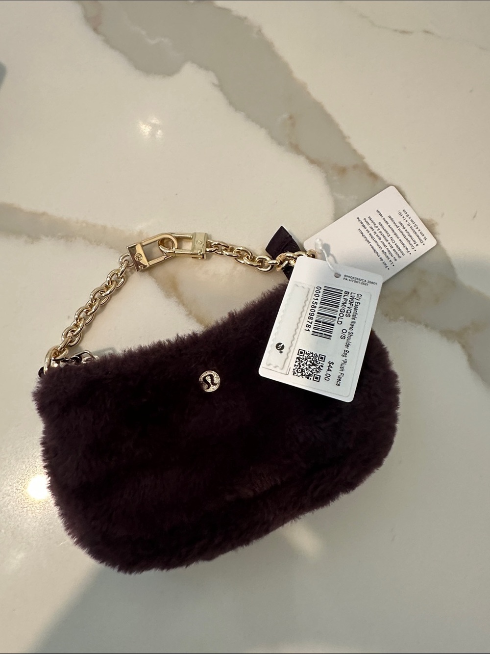 NWT Lululemon City Essentials Nano Shoulder Bag Plush Fleece